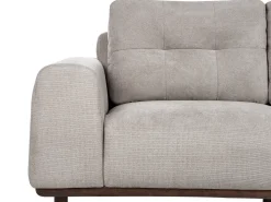 Discount Sofa dla 2 osób LAURILA Jasnoszary Sofy Tapicerowane|Sofy Dwuosobowe