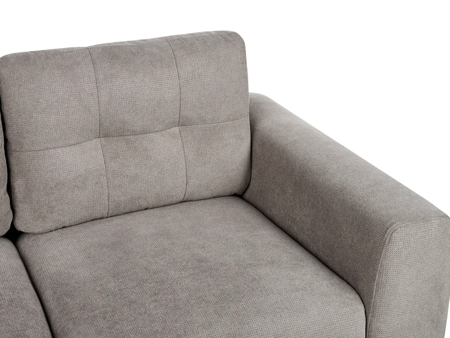 Discount Sofa dla 2 osób LAURILA Jasnoszary Sofy Tapicerowane|Sofy Dwuosobowe