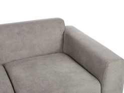 Discount Sofa dla 2 osób LAURILA Jasnoszary Sofy Tapicerowane|Sofy Dwuosobowe