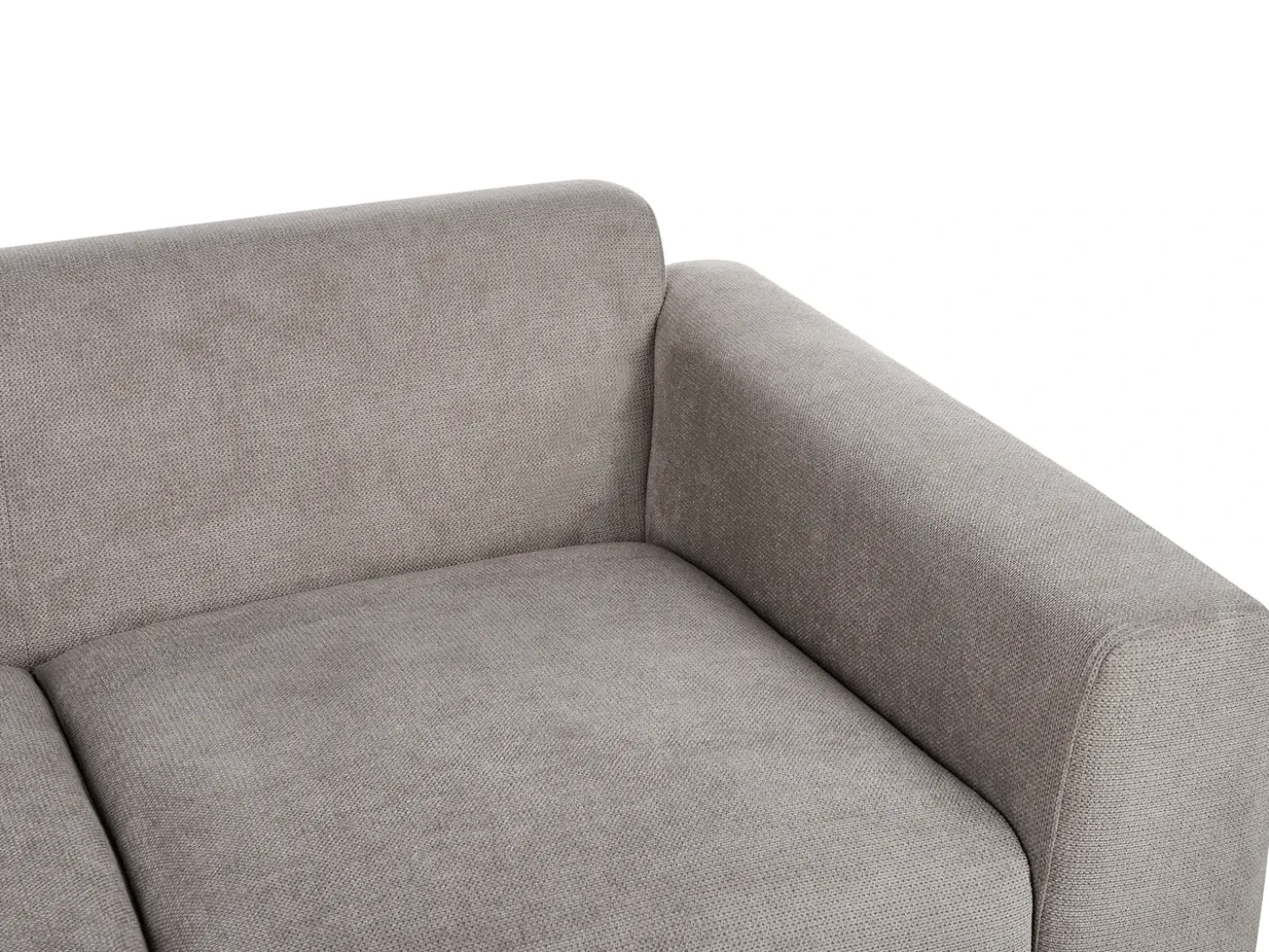Discount Sofa dla 2 osób LAURILA Jasnoszary Sofy Tapicerowane|Sofy Dwuosobowe