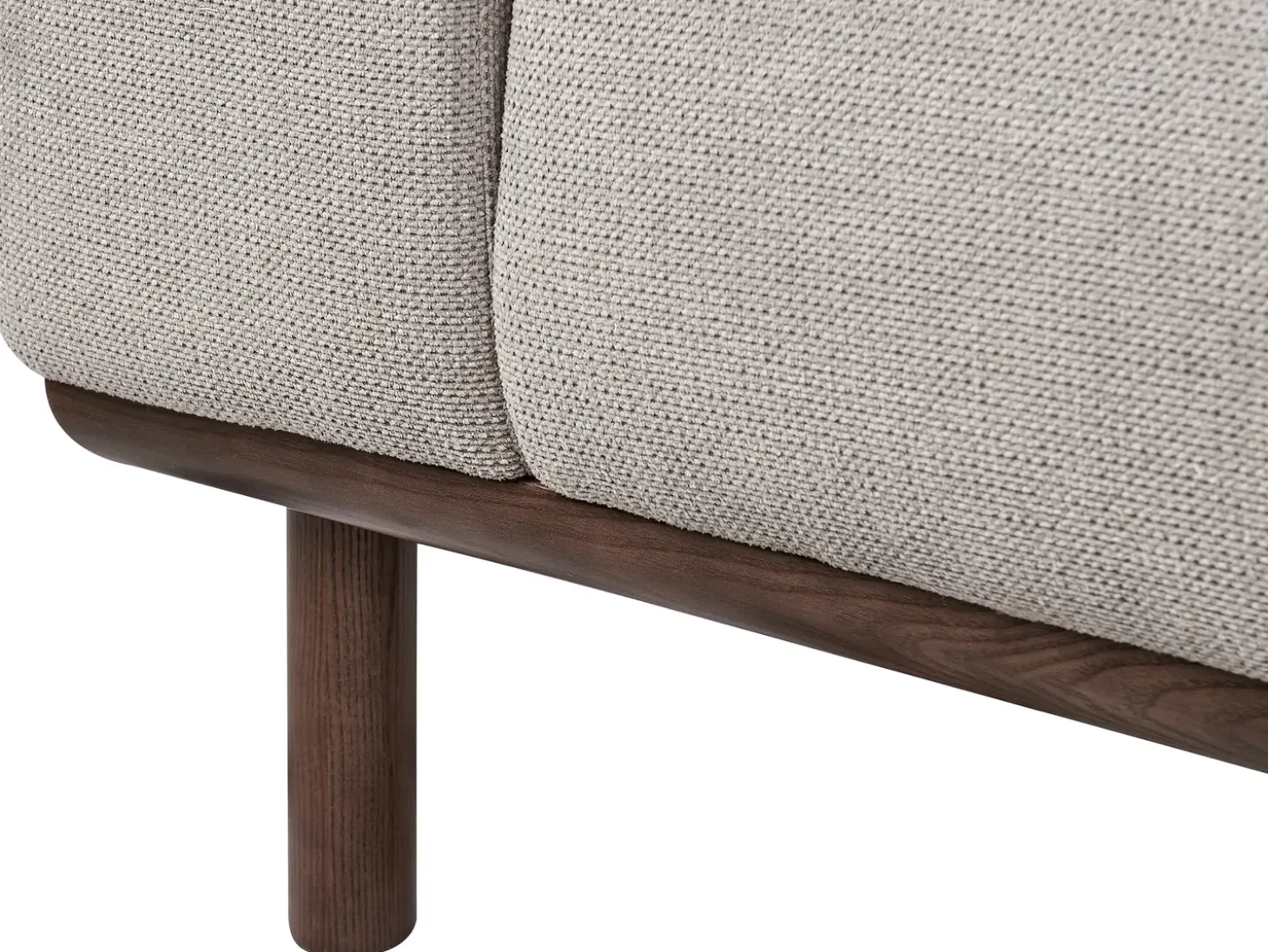Discount Sofa dla 2 osób LAURILA Jasnoszary Sofy Tapicerowane|Sofy Dwuosobowe