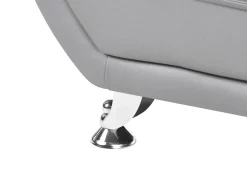 New Sofa dla 3 osób LEIRA Ekoskóra Szary Kolekcje Sof|Sofy Skórzane