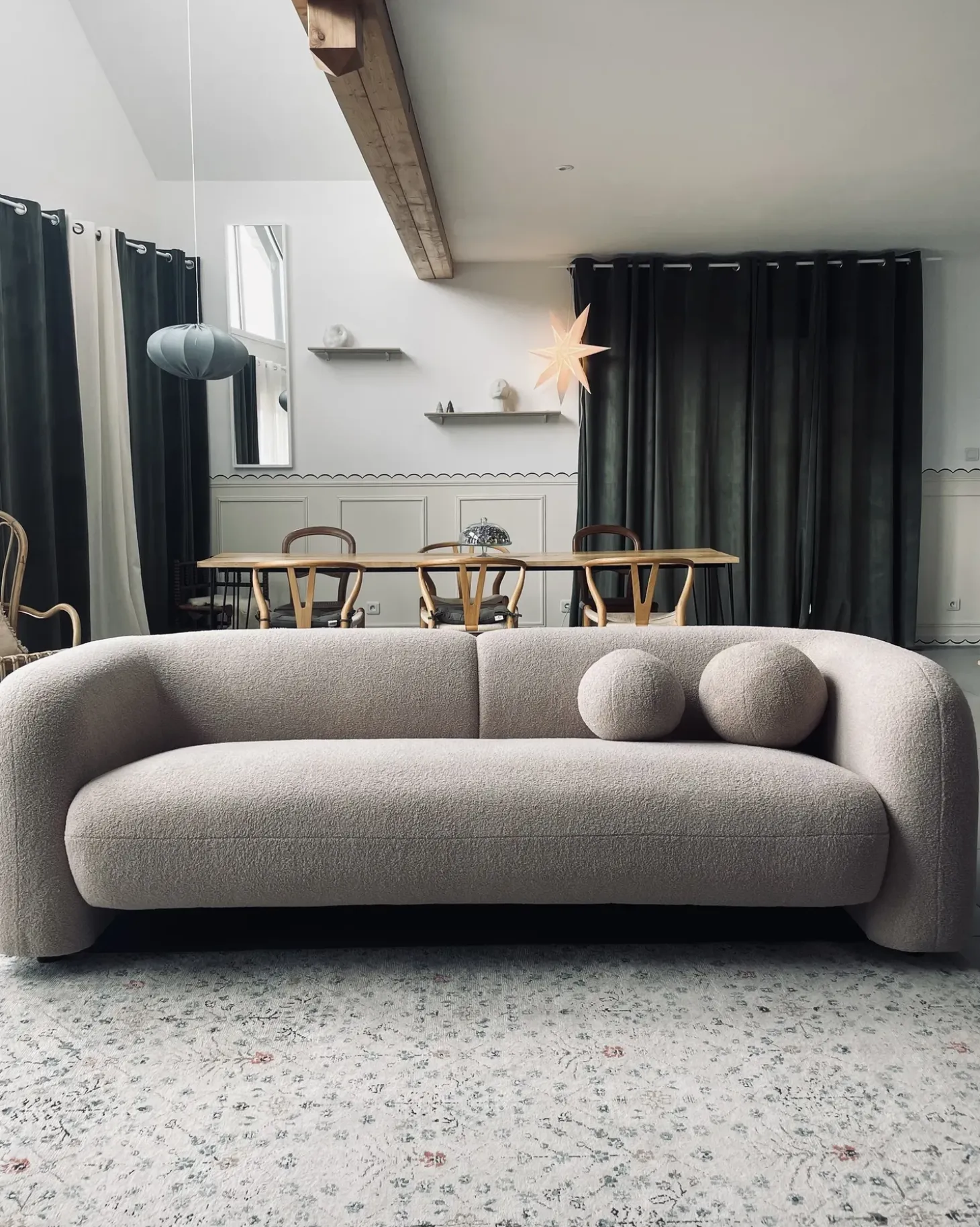 Sofa dla 3 osób LEIREN Boucle Sofy Tapicerowane|Kolekcje Sof