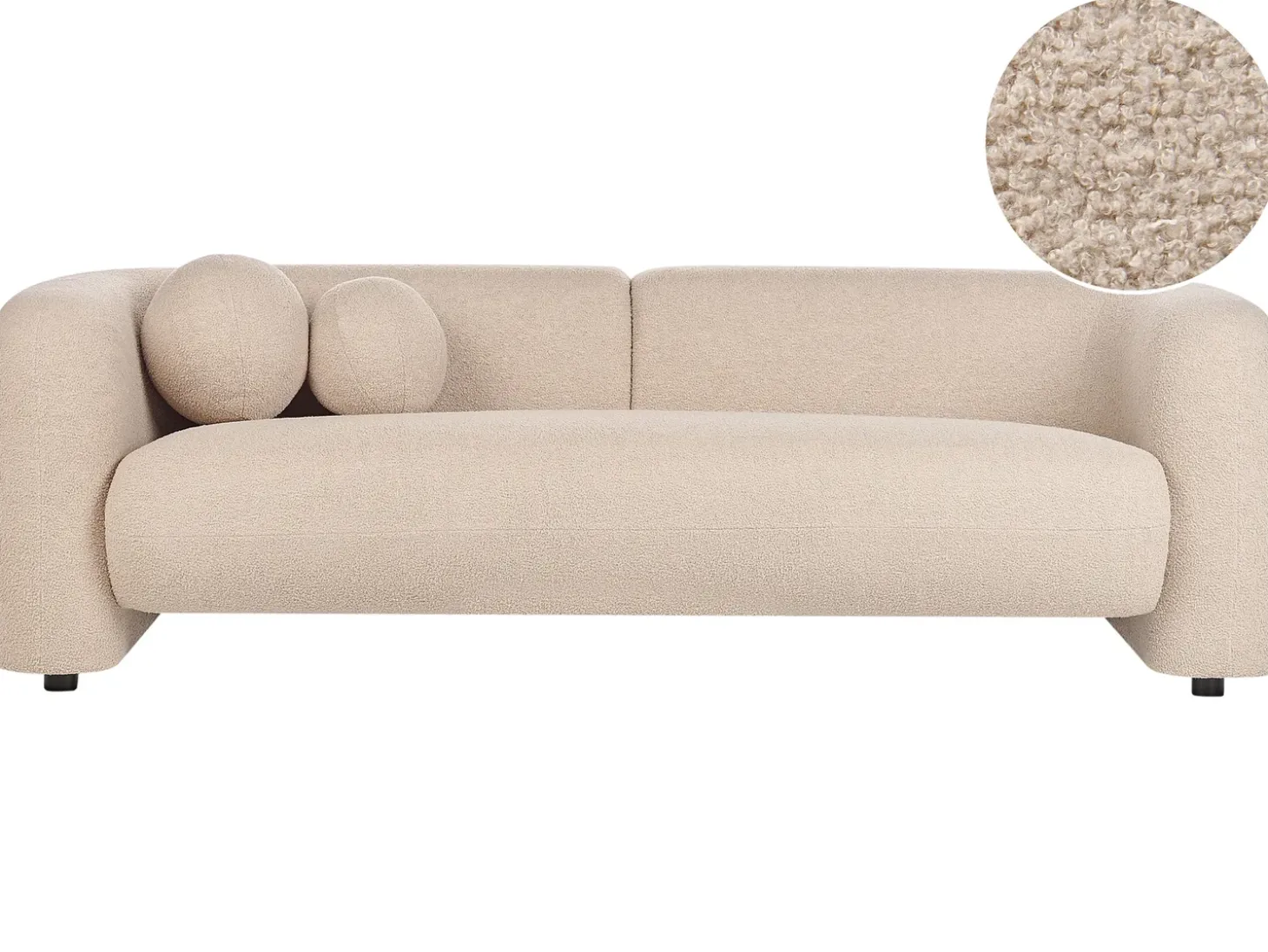 Sofa dla 3 osób LEIREN Boucle Sofy Tapicerowane|Kolekcje Sof