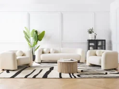 Clearance Sofa dla 3 osób LEIREN Boucle Sofy Tapicerowane|Kolekcje Sof