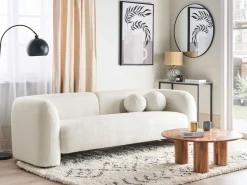 Clearance Sofa dla 3 osób LEIREN Boucle Sofy Tapicerowane|Kolekcje Sof