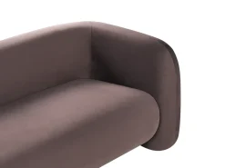 Hot Sofa dla 3 osób LEIREN Welur Ciemno Sofy Tapicerowane|Kolekcje Sof