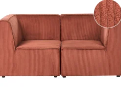 Discount Sofa dla 2 osób LEMVIG Złoty brąz Sztruks Wszystkie Sofy|Sofy Dwuosobowe