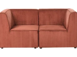 Discount Sofa dla 2 osób LEMVIG Złoty brąz Sztruks Wszystkie Sofy|Sofy Dwuosobowe
