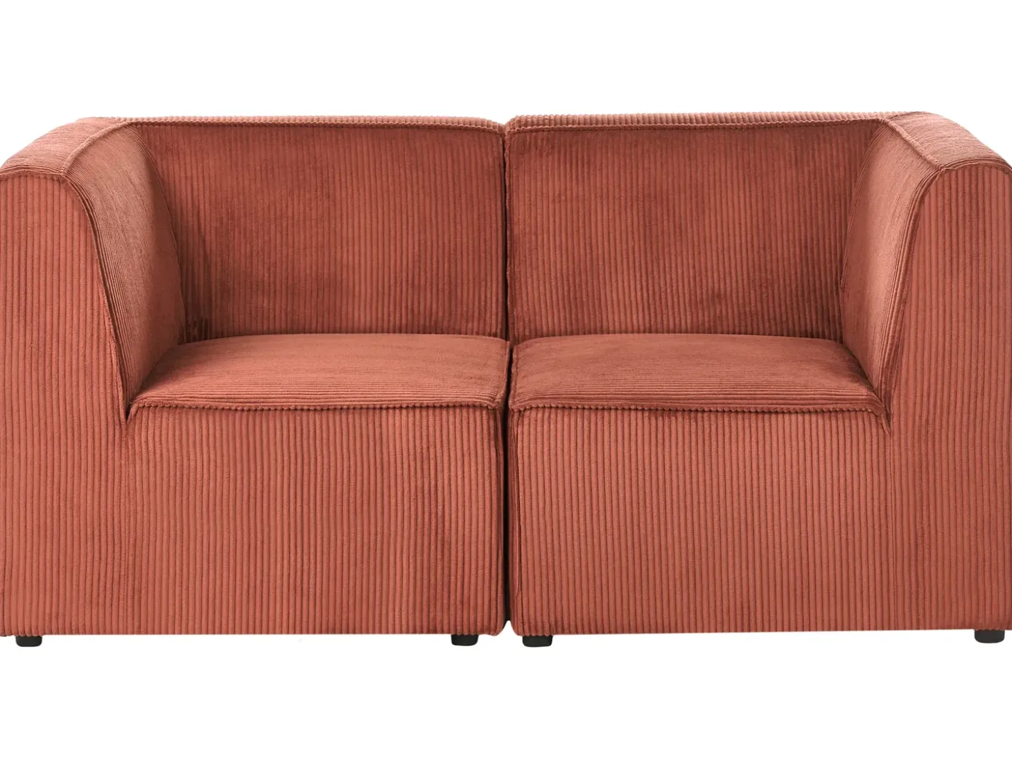 Discount Sofa dla 2 osób LEMVIG Złoty brąz Sztruks Wszystkie Sofy|Sofy Dwuosobowe