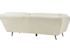 New Sofa dla 3 osób LENVIK Boucle Biały Sofy Tapicerowane|Wszystkie Sofy