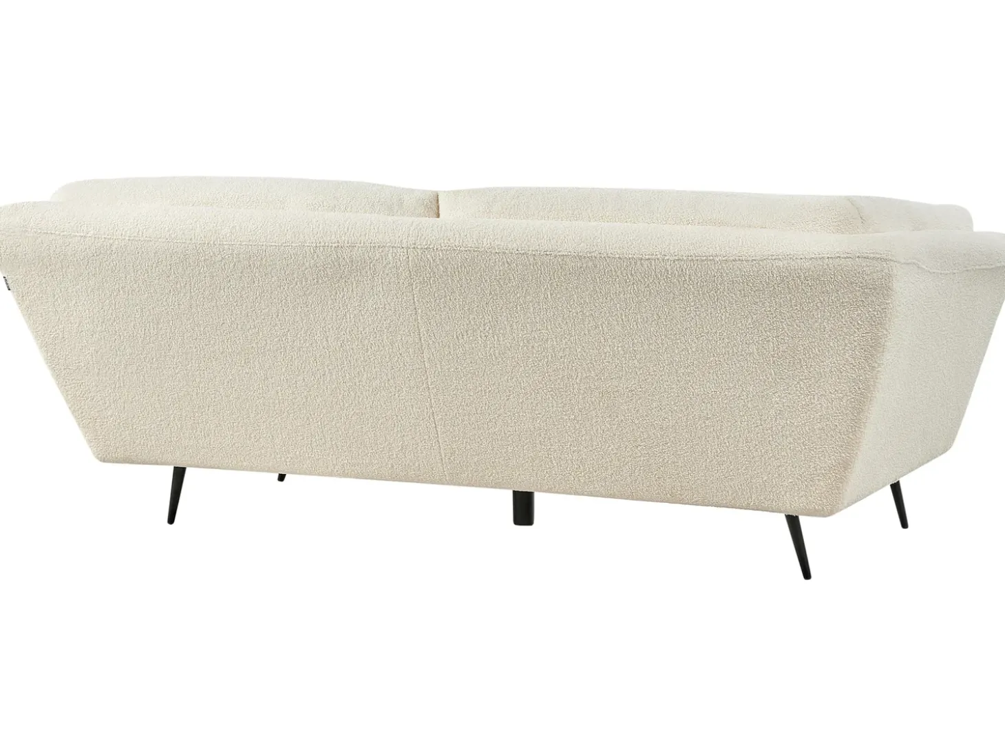 New Sofa dla 3 osób LENVIK Boucle Biały Sofy Tapicerowane|Wszystkie Sofy