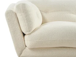 New Sofa dla 3 osób LENVIK Boucle Biały Sofy Tapicerowane|Wszystkie Sofy