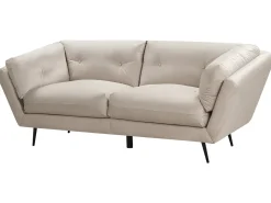 New Sofa dla 3 osób LENVIK Welur Beżowy Sofy Tapicerowane|Wszystkie Sofy
