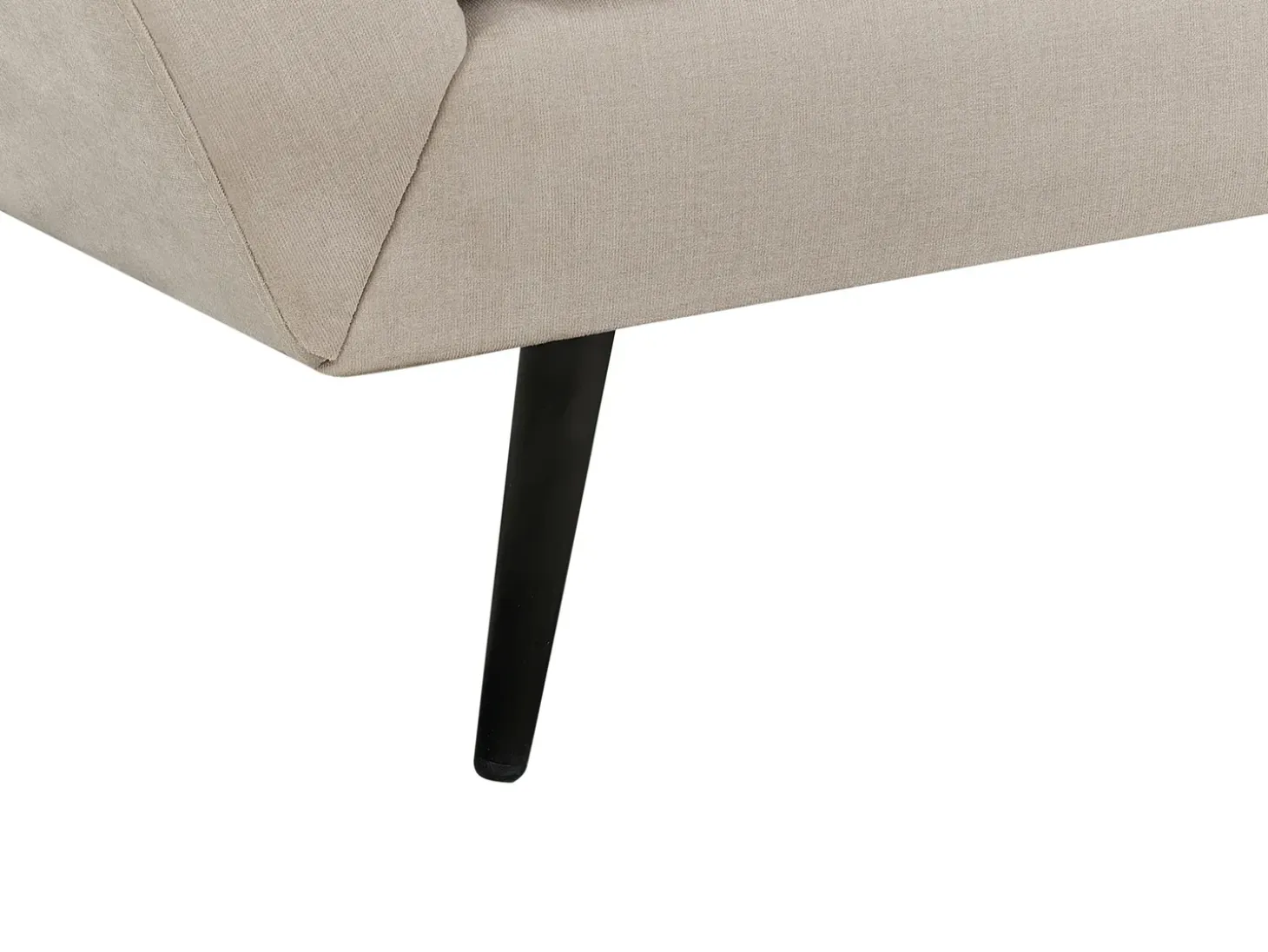 New Sofa dla 3 osób LENVIK Welur Beżowy Sofy Tapicerowane|Wszystkie Sofy