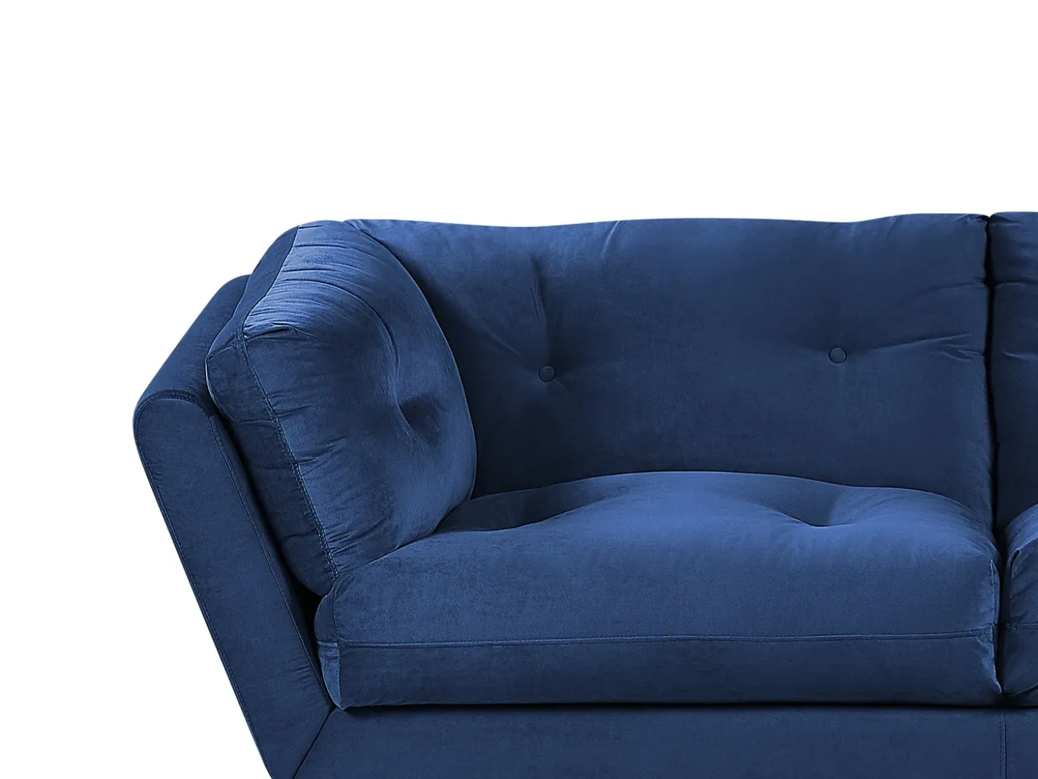 Online Sofa dla 3 osób LENVIK Welur Granatowy Sofy Tapicerowane|Wszystkie Sofy