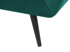 Discount Sofa dla 3 osób LENVIK Welur Szmaragdowy Sofy Tapicerowane|Wszystkie Sofy