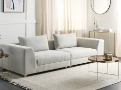 Discount Sofa dla 3 osób LERMON Jasno Sofy Tapicerowane|Wszystkie Sofy