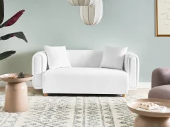 Hot Sofa dla 2 osób LILLEROD Biały Sofy Tapicerowane|Sofy Dwuosobowe