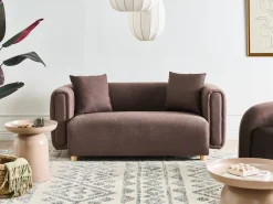 Hot Sofa dla 2 osób LILLEROD Ciemno Sofy Tapicerowane|Sofy Dwuosobowe