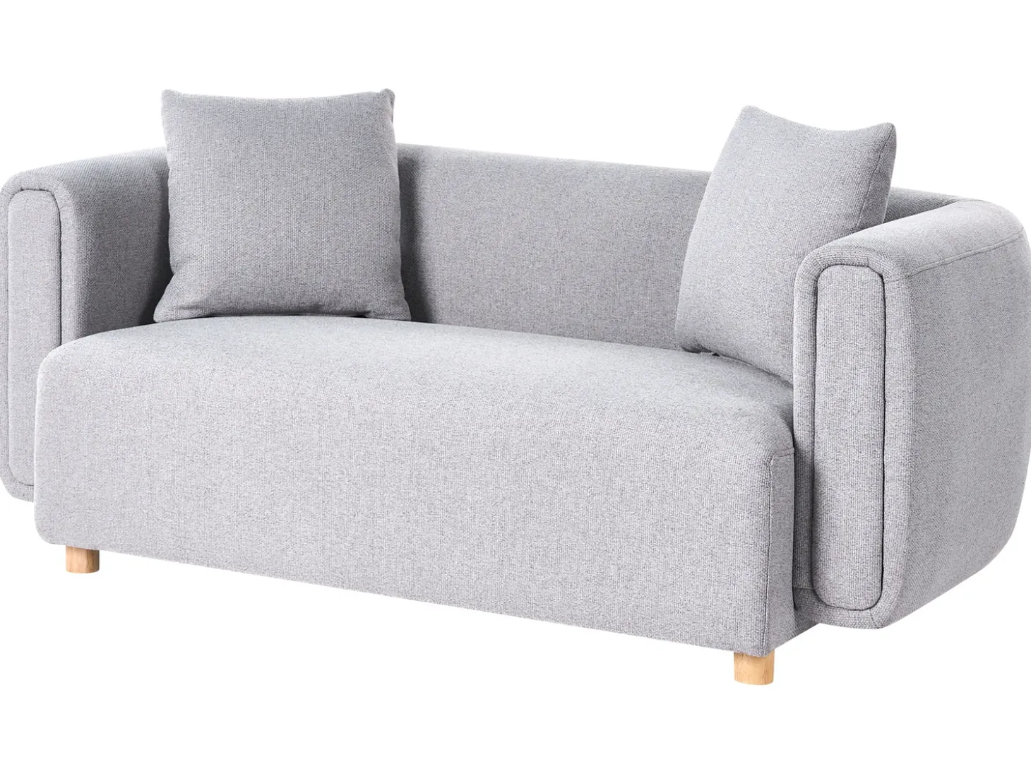 Clearance Sofa dla 2 osób LILLEROD Szary Sofy Tapicerowane|Sofy Dwuosobowe