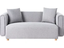 Clearance Sofa dla 2 osób LILLEROD Szary Sofy Tapicerowane|Sofy Dwuosobowe
