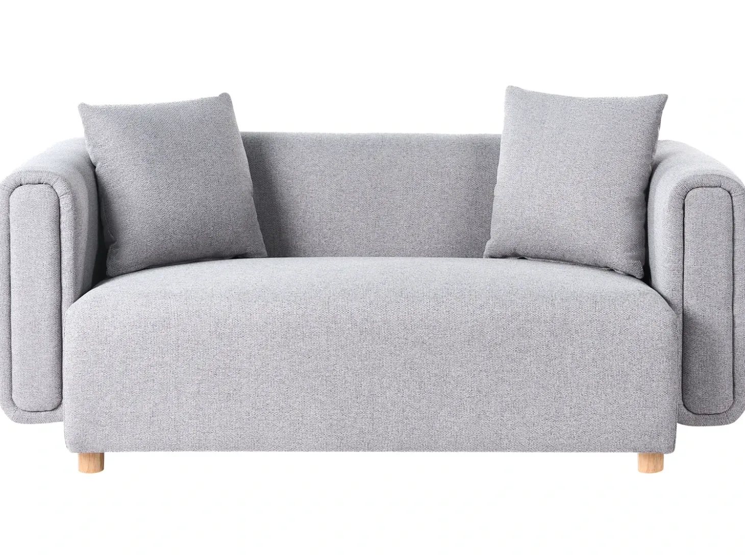 Clearance Sofa dla 2 osób LILLEROD Szary Sofy Tapicerowane|Sofy Dwuosobowe