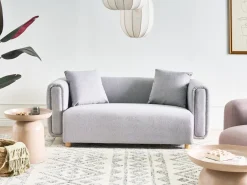 Clearance Sofa dla 2 osób LILLEROD Szary Sofy Tapicerowane|Sofy Dwuosobowe