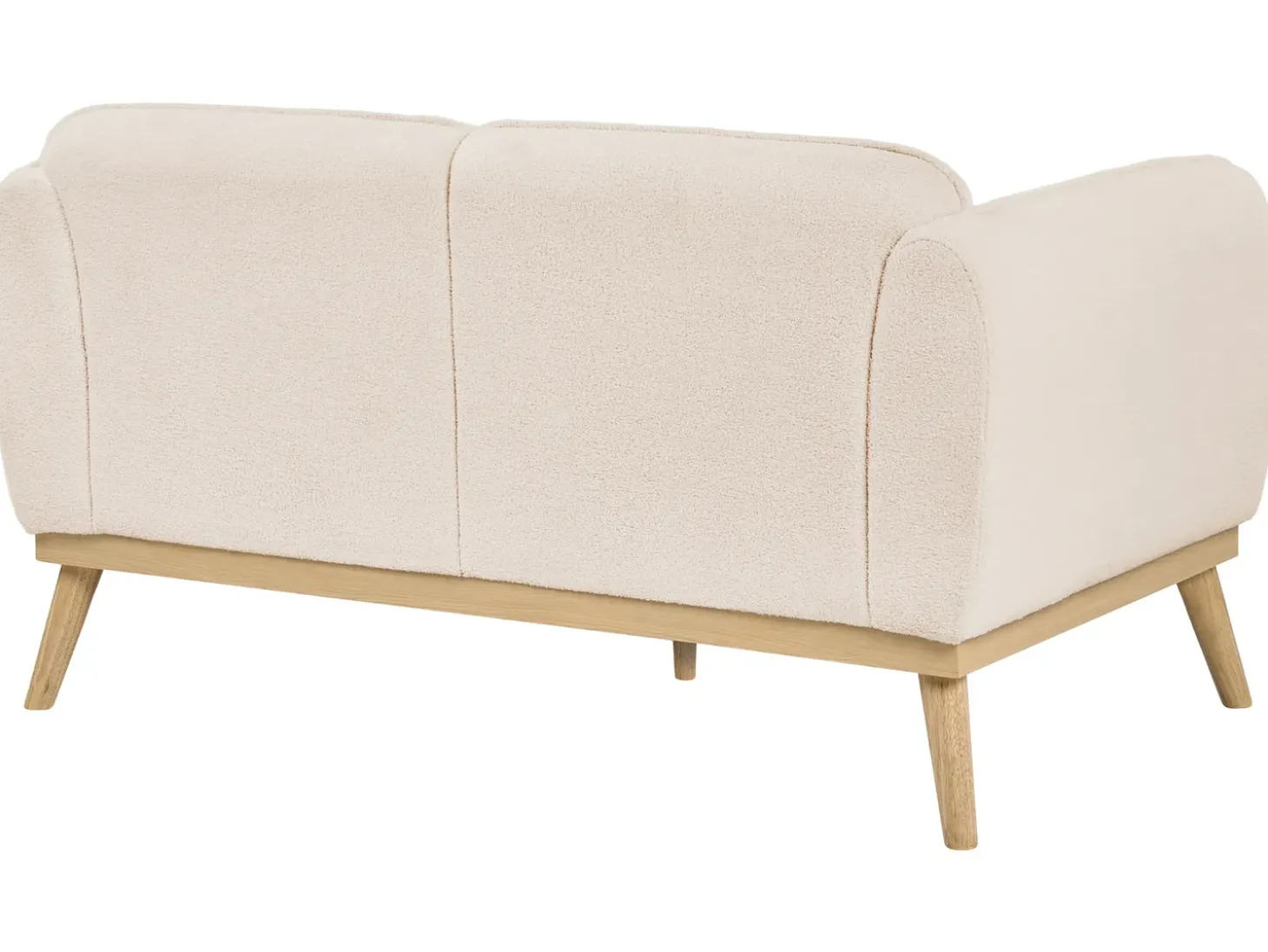 New Sofa dla 2 osób LJUNG Boucle Jasnobeżowy Sofy Tapicerowane|Sofy Dwuosobowe