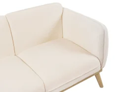 New Sofa dla 2 osób LJUNG Boucle Jasnobeżowy Sofy Tapicerowane|Sofy Dwuosobowe