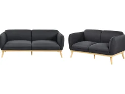 Outlet Sofa dla 3 osób LJUNG Czarny Sofy Tapicerowane|Kolekcje Sof