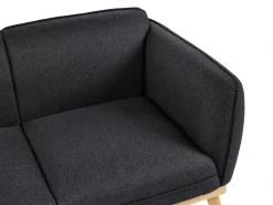 Outlet Sofa dla 2 osób LJUNG Czarny Sofy Tapicerowane|Sofy Dwuosobowe