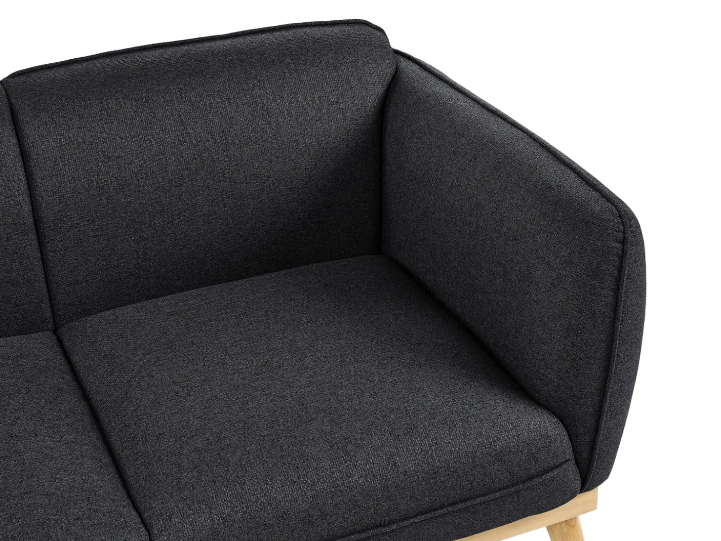 Outlet Sofa dla 2 osób LJUNG Czarny Sofy Tapicerowane|Sofy Dwuosobowe