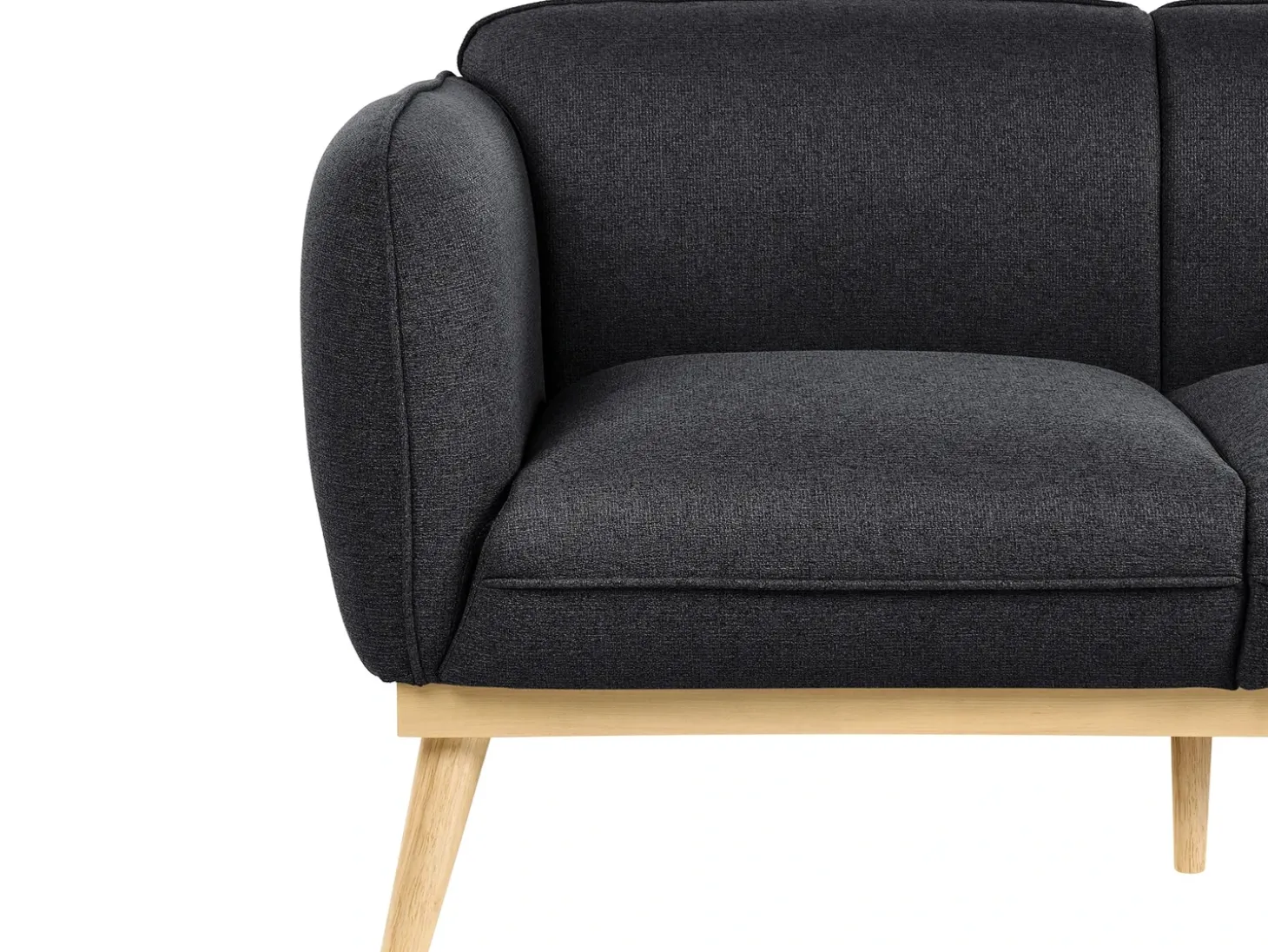 Outlet Sofa dla 2 osób LJUNG Czarny Sofy Tapicerowane|Sofy Dwuosobowe
