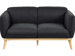Outlet Sofa dla 2 osób LJUNG Czarny Sofy Tapicerowane|Sofy Dwuosobowe