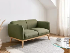 Best Sofa dla 2 osób LJUNG Oliwkowy Sofy Tapicerowane|Sofy Dwuosobowe