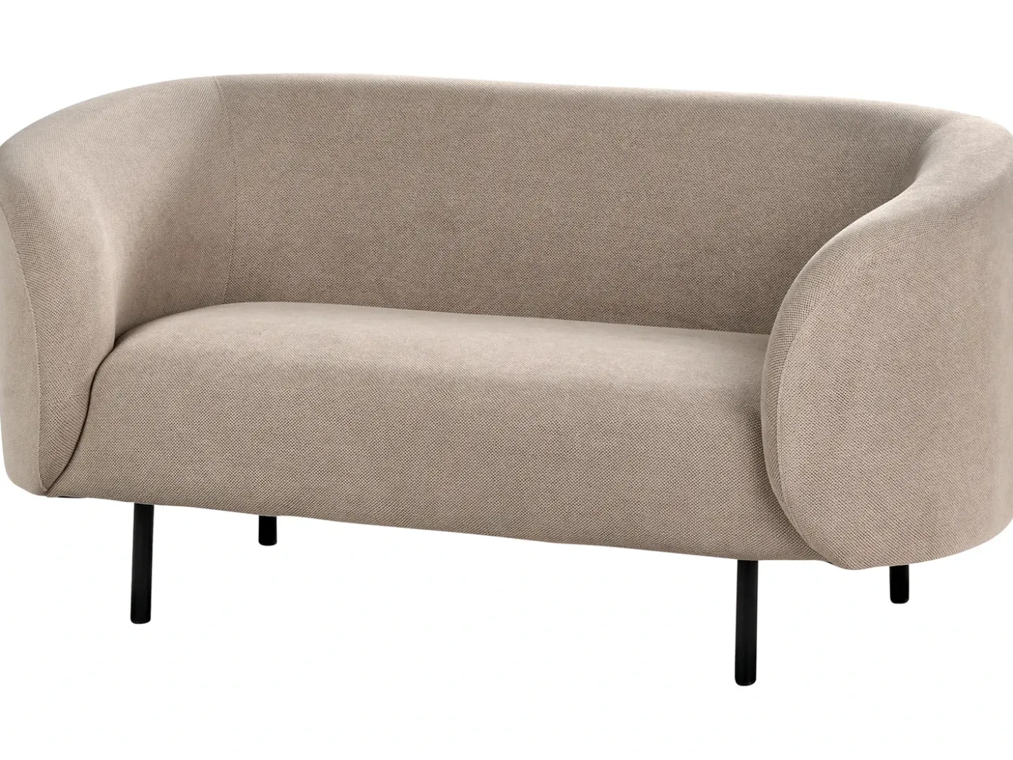 Discount Sofa dla 2 osób LOEN Beżowoszary Sofy Tapicerowane|Sofy Dwuosobowe