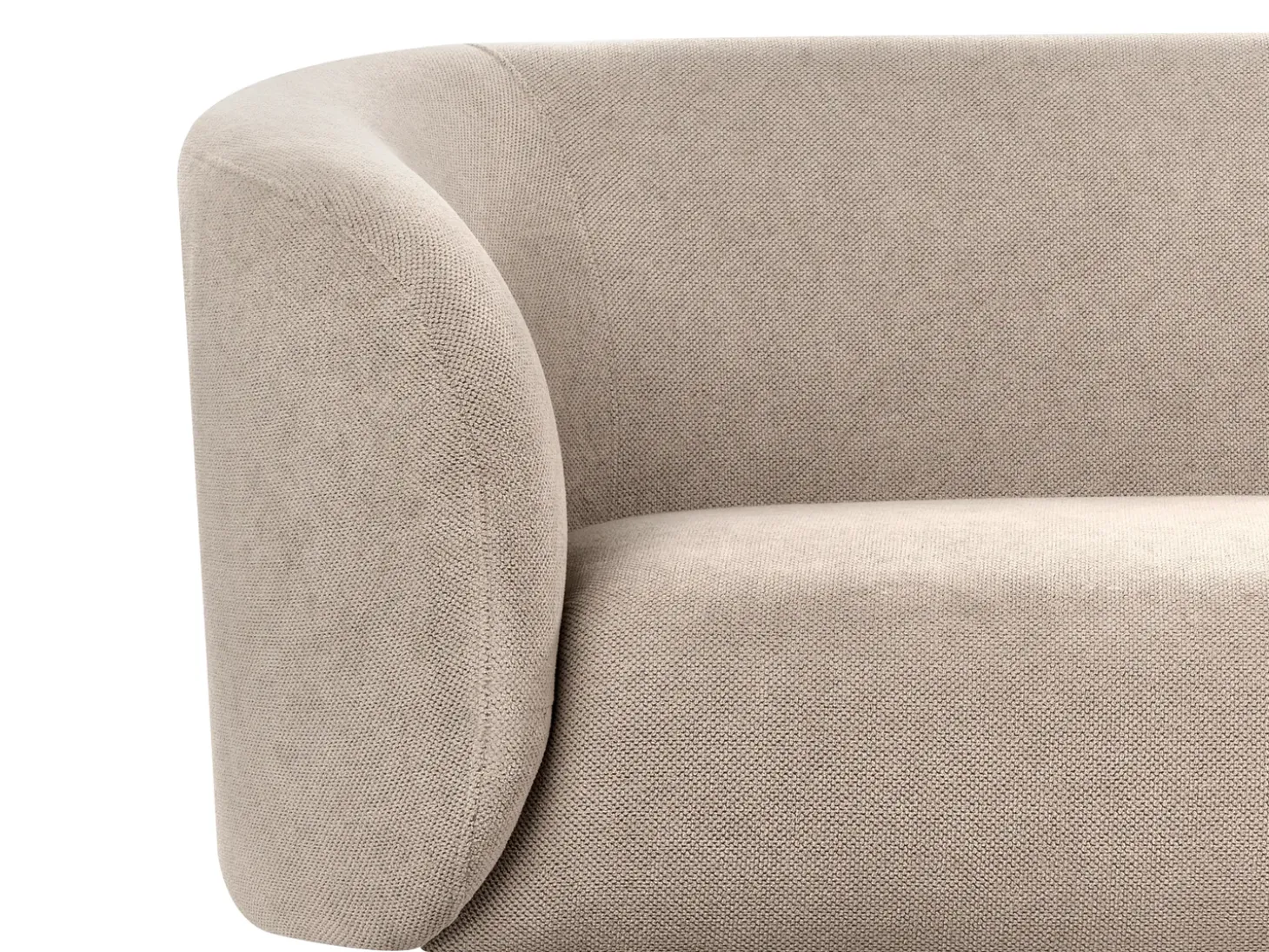 Discount Sofa dla 2 osób LOEN Beżowoszary Sofy Tapicerowane|Sofy Dwuosobowe