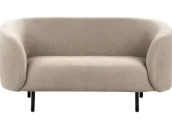 Discount Sofa dla 2 osób LOEN Beżowoszary Sofy Tapicerowane|Sofy Dwuosobowe