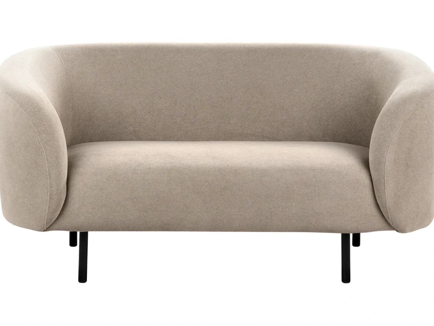 Discount Sofa dla 2 osób LOEN Beżowoszary Sofy Tapicerowane|Sofy Dwuosobowe