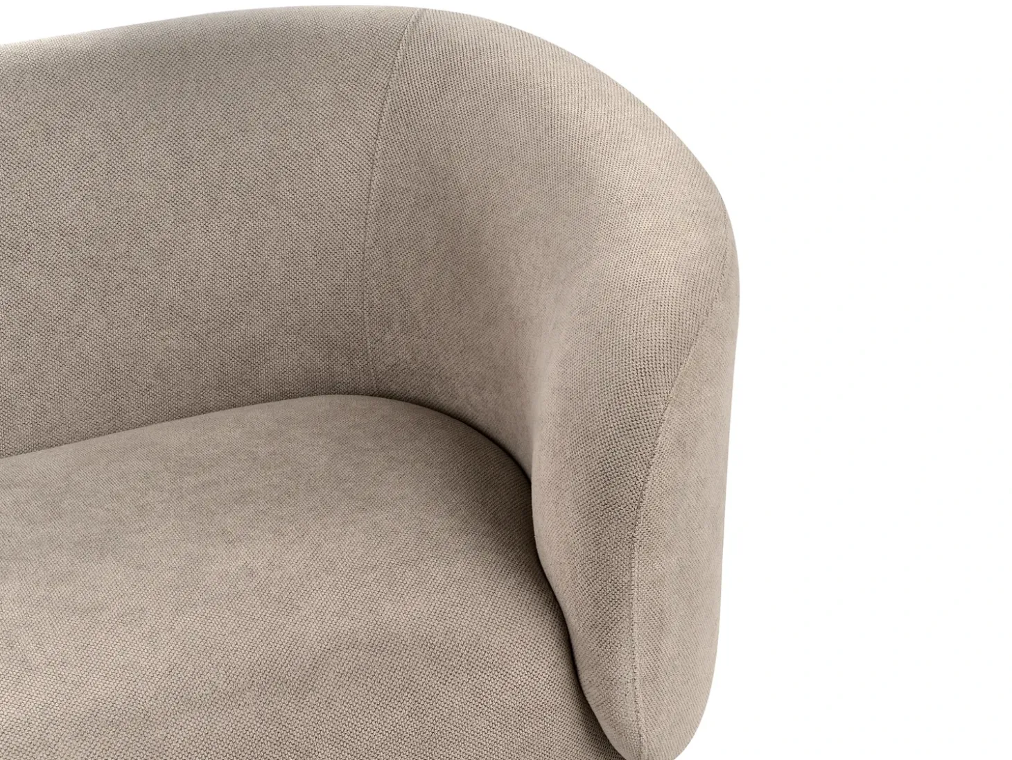 Discount Sofa dla 2 osób LOEN Beżowoszary Sofy Tapicerowane|Sofy Dwuosobowe