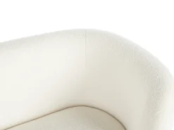 Sale Sofa dla 2 osób LOEN Boucle Biały Sofy Tapicerowane|Sofy Dwuosobowe