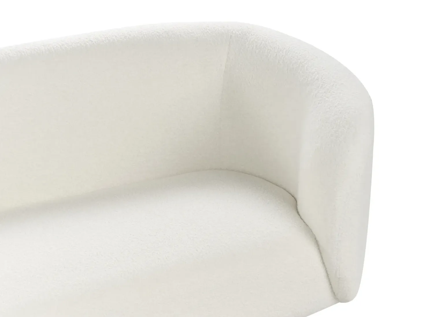 Outlet Sofa dla 3 osób LOEN Boucle Biały Sofy Tapicerowane|Kolekcje Sof