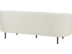 Outlet Sofa dla 3 osób LOEN Boucle Biały Sofy Tapicerowane|Kolekcje Sof
