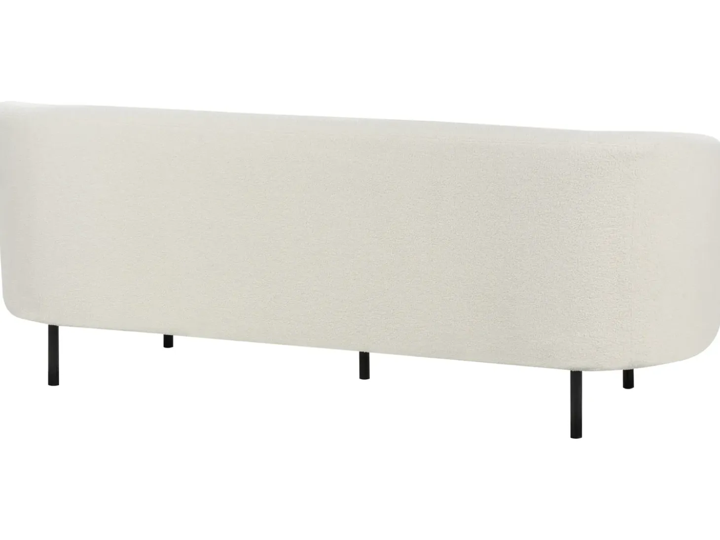 Outlet Sofa dla 3 osób LOEN Boucle Biały Sofy Tapicerowane|Kolekcje Sof