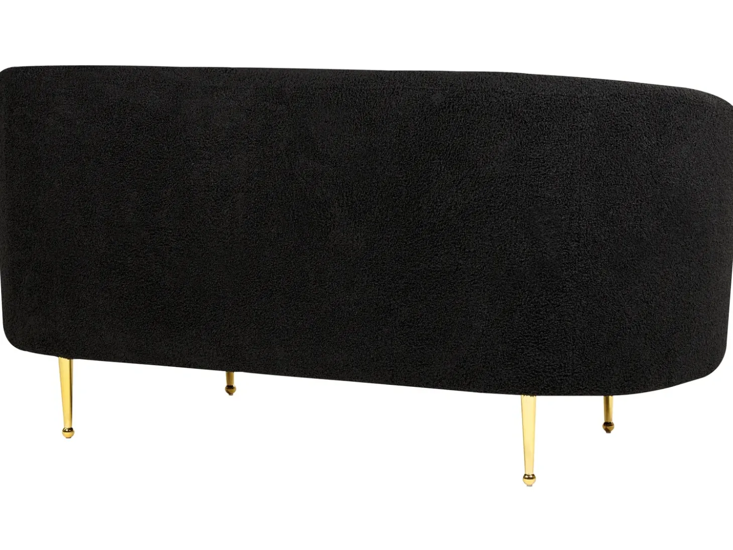 Sofa dla 2 osób LOEN Boucle Czarny Sofy Tapicerowane|Sofy Dwuosobowe