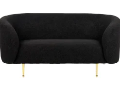 Sofa dla 2 osób LOEN Boucle Czarny Sofy Tapicerowane|Sofy Dwuosobowe
