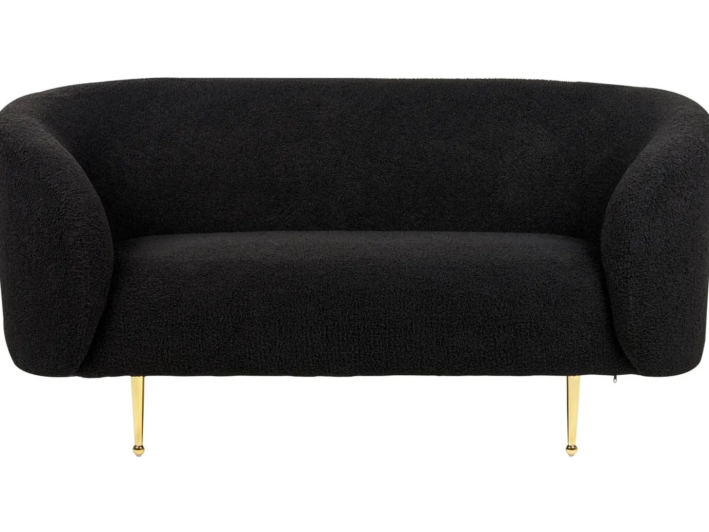 Sofa dla 2 osób LOEN Boucle Czarny Sofy Tapicerowane|Sofy Dwuosobowe