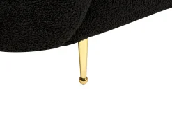 Sofa dla 2 osób LOEN Boucle Czarny Sofy Tapicerowane|Sofy Dwuosobowe