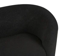Sofa dla 2 osób LOEN Boucle Czarny Sofy Tapicerowane|Sofy Dwuosobowe